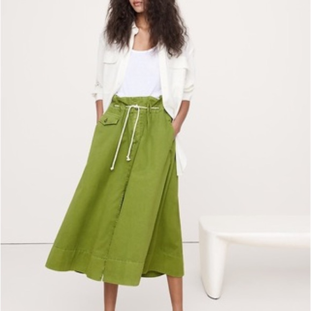 Olive Green BANANA REPUBLIC Women's Skirt SMALL